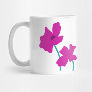 Fuchsia Ranunculus in Colorist style Mug